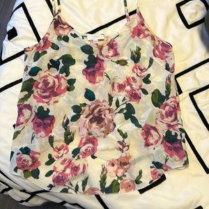 Floral silk Wilfred camisole